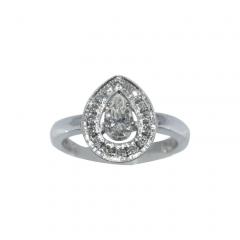 Prsten s dijamantima (14/585 ručni rad)