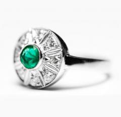 Prsten s dijamantima (14K/585 ručni rad)